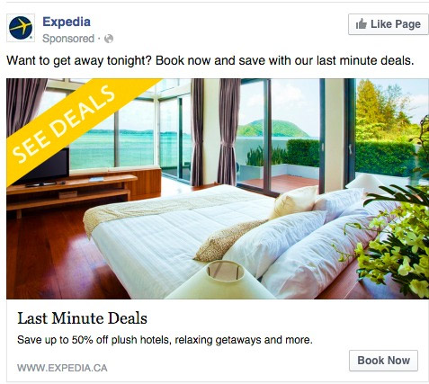 Last minute advert