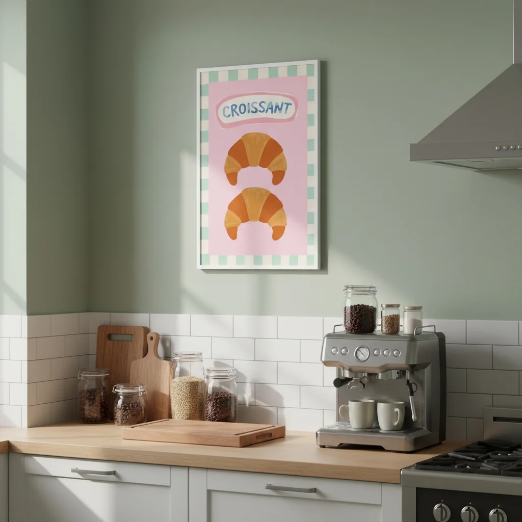 A Prodigi mock-up of a framed wall print