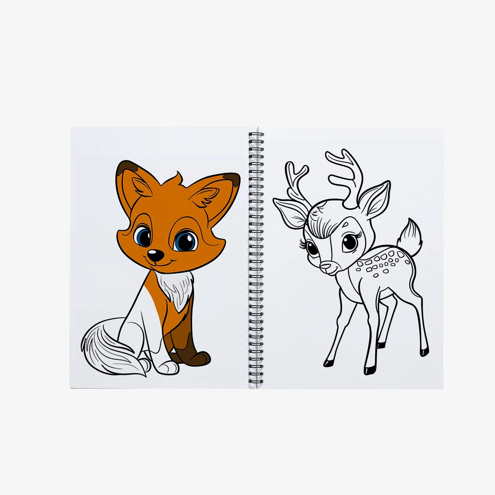 Examples of colouring book inside pages