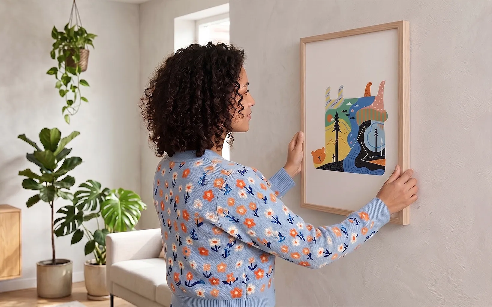 How to hang a picture: A guide to hanging frames & canvas prints