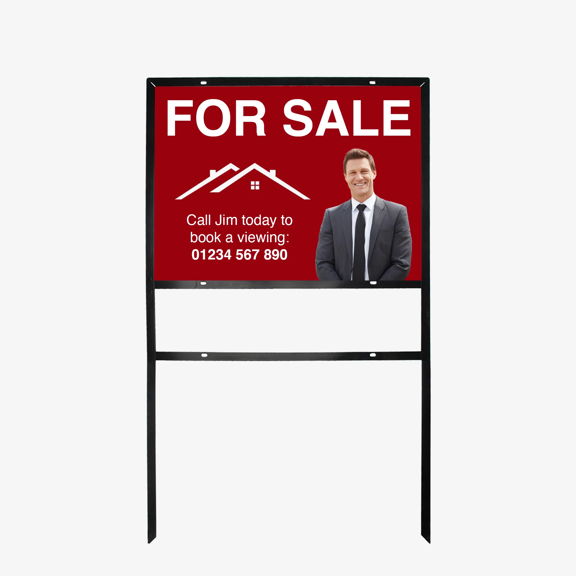 Metal yard signs