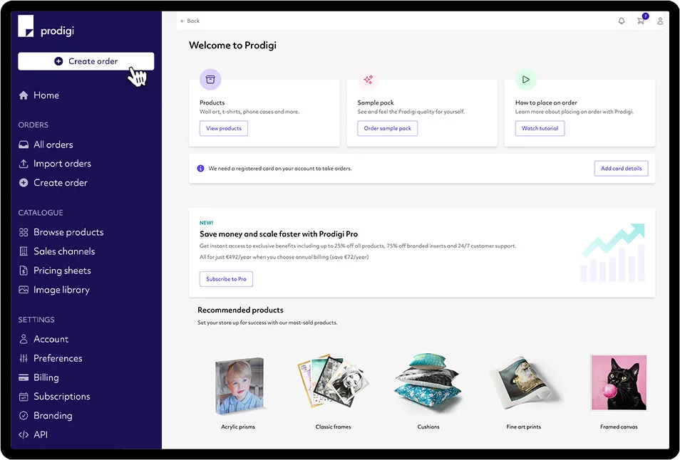 Prodigi-Dashboard