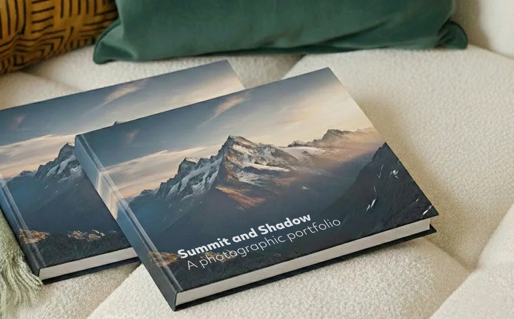 Some portfolio hardback books