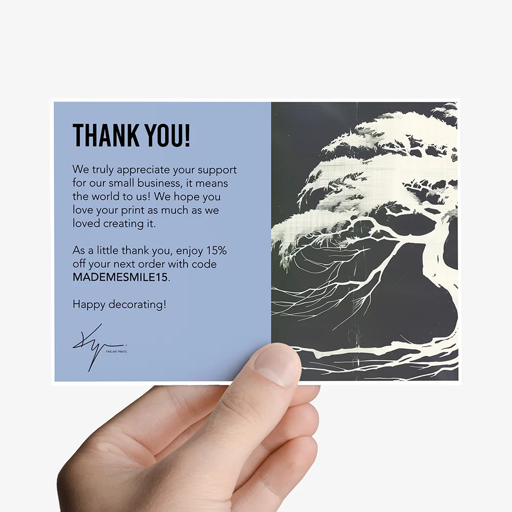 Postcard insert