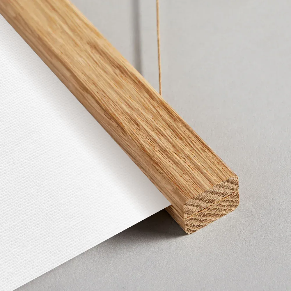 Poster hanger in natural with canvas