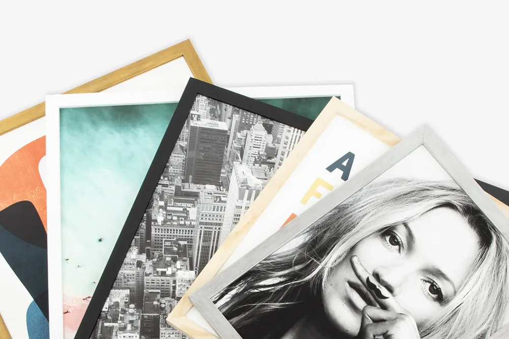 Examples of Prodigi dropshipped framed prints