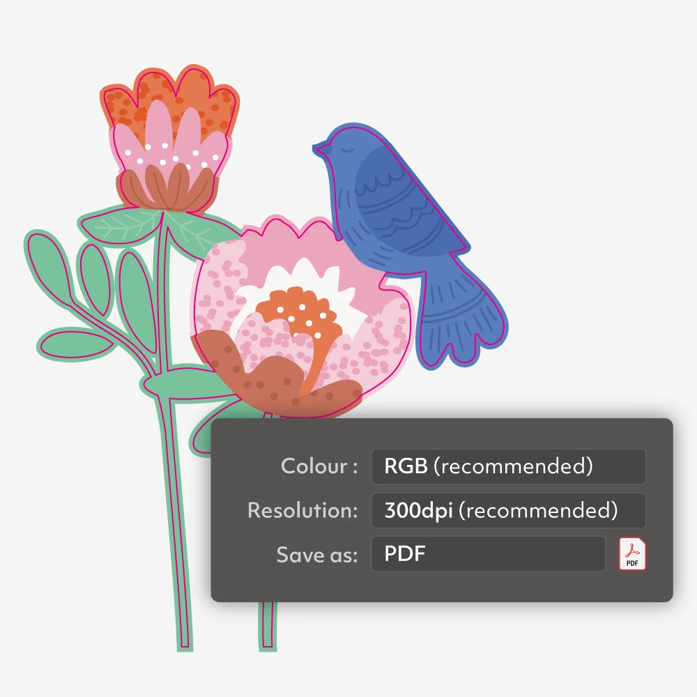 Save as RGB pdf