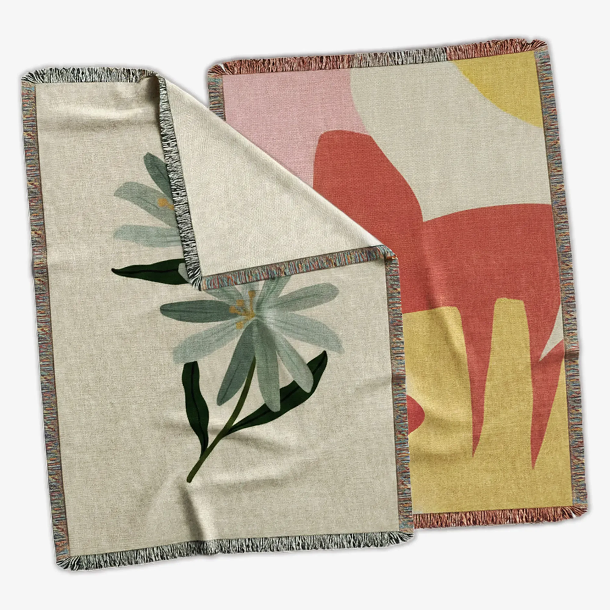 Jacquard woven blanket
